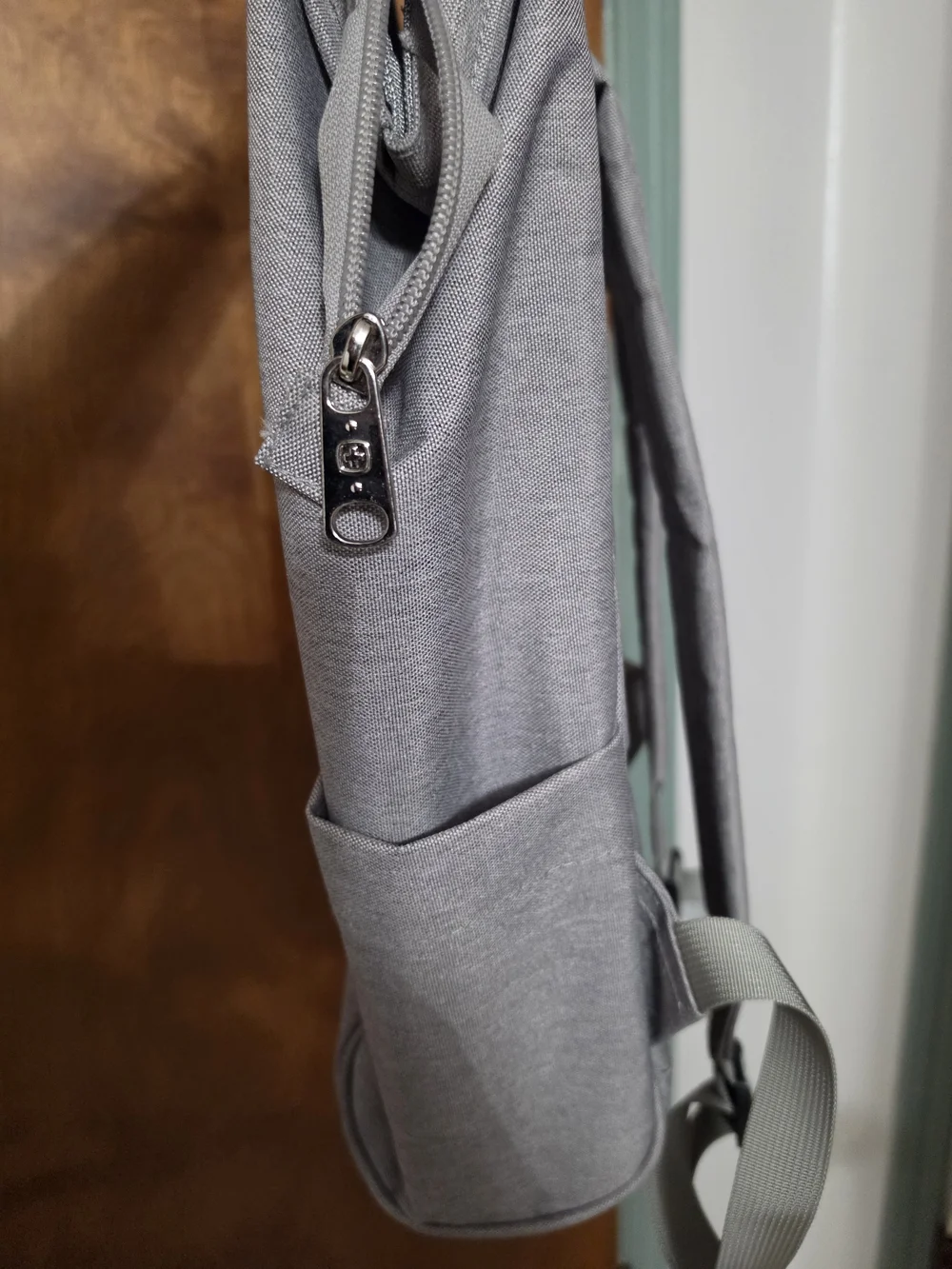 Men's Gray Urban Laptop Backpack - Minimalist Commuter Pack